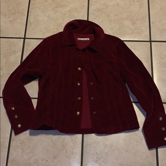 Ami Jackets & Blazers - Red Corduroy Jacket